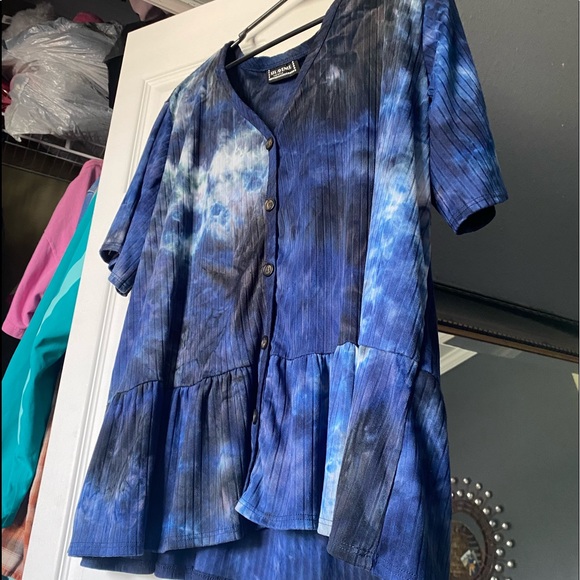 Tie Dye BabyDoll Top - Picture 3 of 3